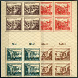 1946 Brückenbau-ZusDr je 2x in 8er-Bl., postfr. Luxus m. ...