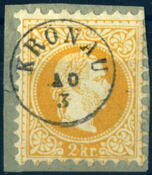 KRONAU, Fingerhutstpl. zentr. a. Luxus-Bfstck. 2 Kr