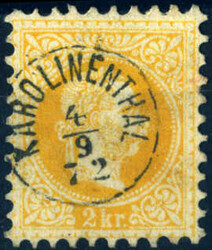 KAROLINENTHAL, Fingerhutstpl. zentr. rundgestpl. a. 2 Kr