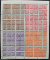 1945 Ziffern, beide Kombinationsbogen, postfr. PrachtAutomatically ...