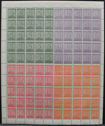 1945 Ziffern, beide Kombinationsbogen, postfr. PrachtAutomatically ...