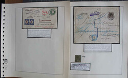 1894-1973 NACHPORTO tolle selbstgestaltete Slg. mit 28 Belegen u. 93 ...