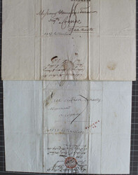 HENNESSYS Partie mit 36 markenlosen Briefen meist 18. Jh. meist aus ...