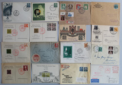 PHILATELIE 3/4 volle Postbox; dabei Werbeschauen, Philatelistentage, ...