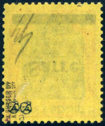 25 Pf Germania-Sarre m. kopfsteh. Aufdruck, ungebr. Luxus, doppelt ...