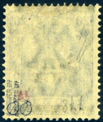 20 Pf Germania-Sarre m. Doppelaufdruck (1 Balken oben statt unten!!!) ...