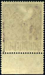 2 M Rotaufdruck v. Unterrand (hier Falzrest) m. seltenem ...