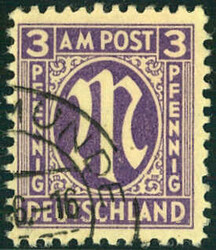 3 Pf AM-Post in zweitbester Zhg., rundgestpl. Luxus, tiefst gepr. ...