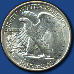 Half Dollar Walking Liberty, 1943  Automatically generated ...