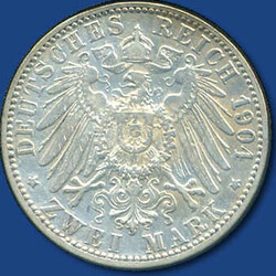 2 Mark Friedrich, 1904 G / Zertifikat