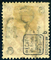 6 a. 3 M karminrot, rundgestpl. Pracht, fast tief gepr. Infla u. ...