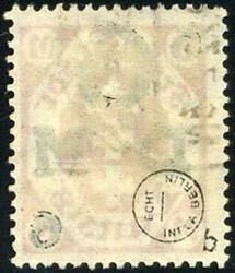 6 a. 3 M karminrot, rundgestpl. Luxus, gepr. Infla