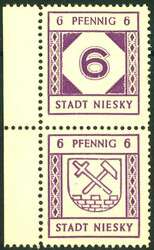 1100: Deutsche Lokalausgabe Niesky - Zusammendrucke