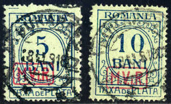420: German Occupation World War I Romania - Postage due stamps