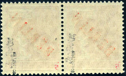 30 Pf Rotaufdruck im waagr. Paar m. Aufdruckfehler "E verl?ngert", ...