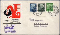 30 Pf Heuss lumo v. UR m. Lumo-ZuF a. portoger. Erstflug v. Ffm. n. ...