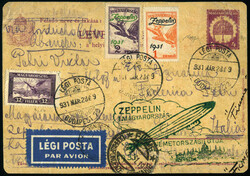 982568: Zeppelin, Zeppelinpost LZ 127, Ungarnfahrten