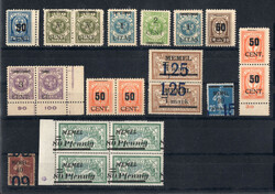 1922-1923 ABARTEN toller Prüfposten mit 15 versch. Abarten/PF´s, ...