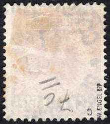 20 PA a. 10 Pf mittelkarminrot. zentr. rundgest. Pracht, tiefst gepr. ...