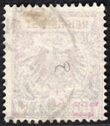 2 1/2 PIA a. 50 Pf bräunl´rot, rundgest. Pracht, tiefst gepr. Gebr. ...