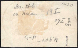 6 P 25 C a. 5 M Reichspost in bester Type a. Luxus-Bfstck. CASABLANCA ...