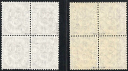 2-60 Pf Posthorn einheitl. in 4er-Bl. (nur billigste 10 Pf ...