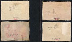 1-5 M Reichspost alle m. "Specimen"-Aufdruck, ungebr. Pracht (5 M nur ...