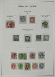 90: Old German States Schleswig-Holstein - Supplies: pre-printed albums