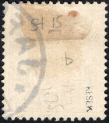 1 1/4 PIA a. 25 Pf dkl´orange, rundgestpl. Luxus JAFFA m. ...