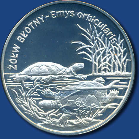 20 Zloty Tierwelt / Sumpfschildkröte, 2002 - Sterlingsilber in ...