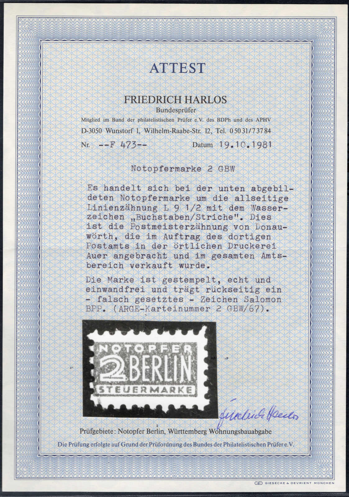 Image 2 for lot number 5319 for AAK Phila GmbH 87th Auction