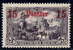 15 Pia a. 3 M schwarzbraunviolett, postfr. Luxus, tiefst gepr. ...