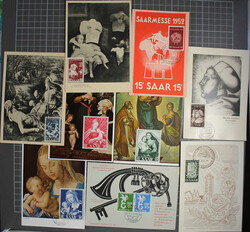 1947-1958 MAXIMUMKARTEN tolle Slg. mit 19 versch. Maximumkarten, mit ...