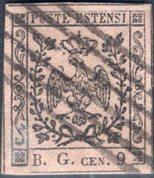 3370: Early States Modena Newspaper Stamps