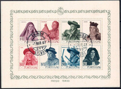 1947 Volkstrachten-Bl. m. Pl.-Nr. 5 auf Pracht-Bfstck.  Automatically ...