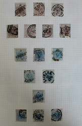 1850-1920 umfangreiche Spezial-Slg. im selbstgestalteten alten Album ...