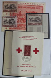 1947-1959 hochspezialisiert geführte Slg. in Folineblättern mit ...