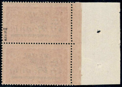 40 Pf a. 40 C Freimarkenim senkr. Paar v. li.Rand m. seltenem ...