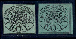 1 Baj Wappen Trennungslinien senkr. durchlaufend in 2 Farben, ungebr. ...