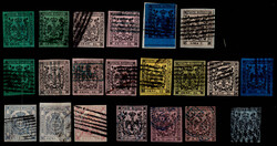 1852-1859 schöne Slg. mit u.a. Mi. 1Ia+b, 2x 2I, 5I v. UR a. ...