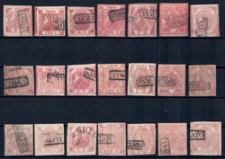 1/2-50 Gr Wappen 3x kpl. in 3 versch. Farbnuancen, in meist sehr ...