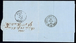 1 C grau im waagr. Paar li.o. berührt, sonst vollrandig Pracht a. ...