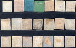 1851-1863 überkpl. Slg. der Mi. 1-15, dabei 10-40 C je in 3 ...