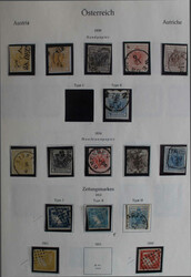 1850-1937 sehr gehaltvolle Nachlass-Slg. ab 3x Nr. 1, 2x Nr. 2, 6*, ...