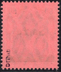 80 Pf Germania-Sarre, Type I, postfr. Luxus, sign. Dr. Dub u. ...