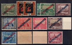1922 Freimarken überkpl. m. Farben u. Typen (14 Wte.), postfr. Luxus ...
