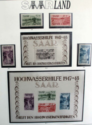 1947-1959 kpl. postfr. Luxus-Slg. (ohne Urdruck) inkl. Blockpaar u. ...