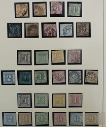 1852-1867 kpl. Slg. meist gestpl. bzw. teils ungebr. a. altem ...