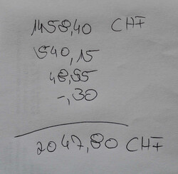 SCHWEIZ schöner Nominalposten aus Abo mit über 2000,00 Sfr. ...