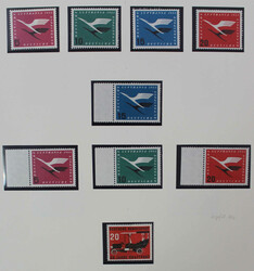 1952-1960 sehr schöne Spezial-Slg. postfr. Luxus und auf Brief ...
